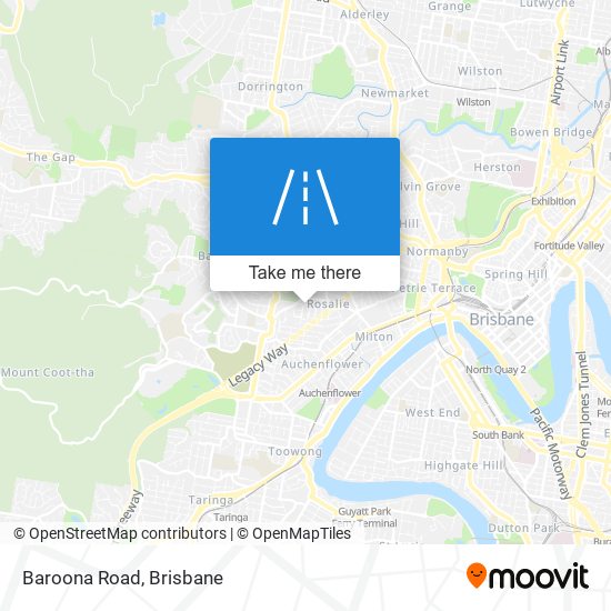 Mapa Baroona Road