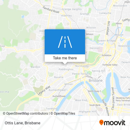 Ottis Lane map