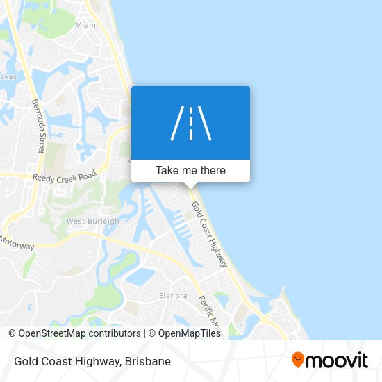 Gold Coast Highway map
