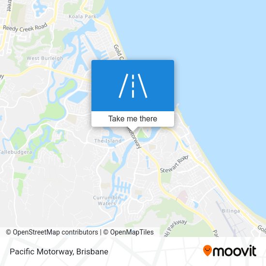 Pacific Motorway map