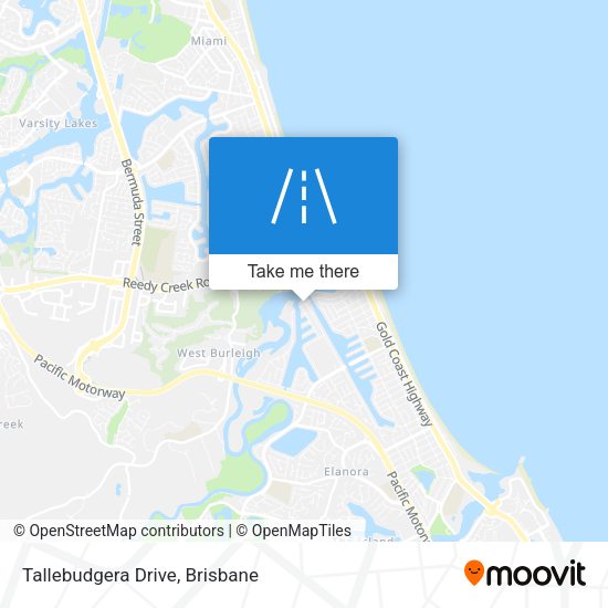 Tallebudgera Drive map