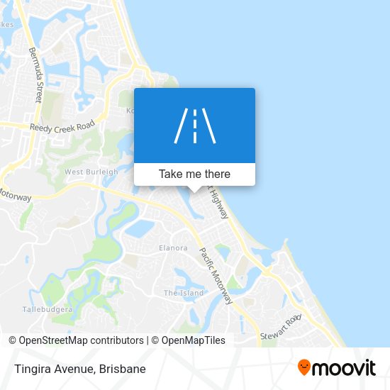 Tingira Avenue map