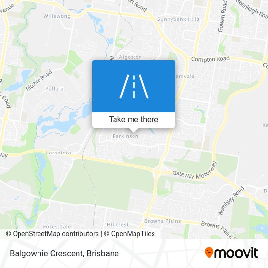 Balgownie Crescent map