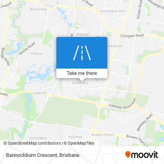 Bannockburn Crescent map