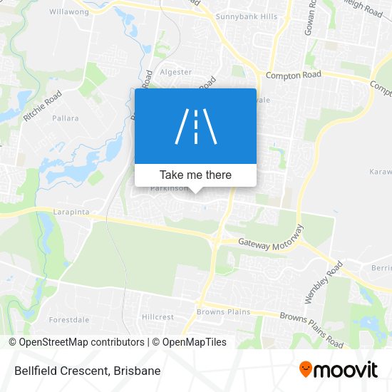 Bellfield Crescent map