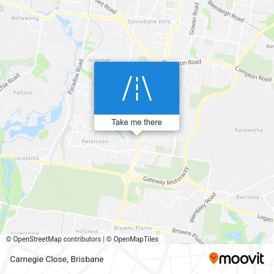 Carnegie Close map