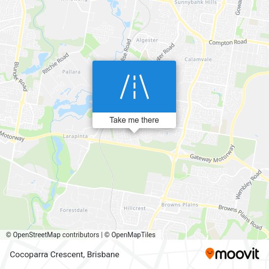 Cocoparra Crescent map
