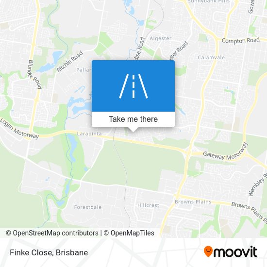 Finke Close map