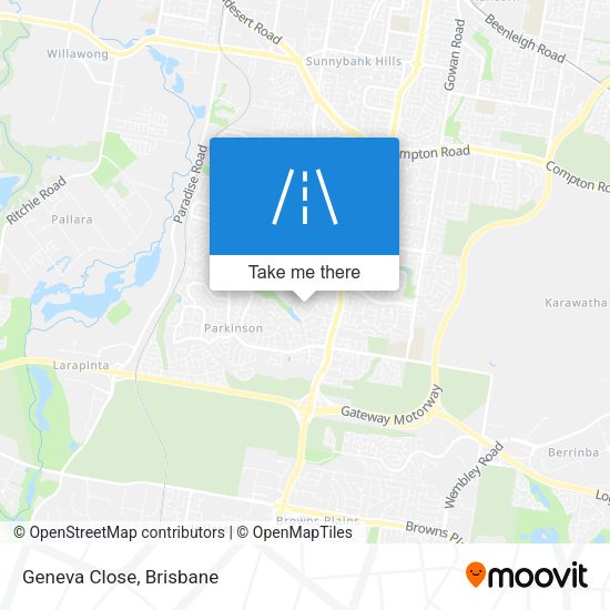 Geneva Close map