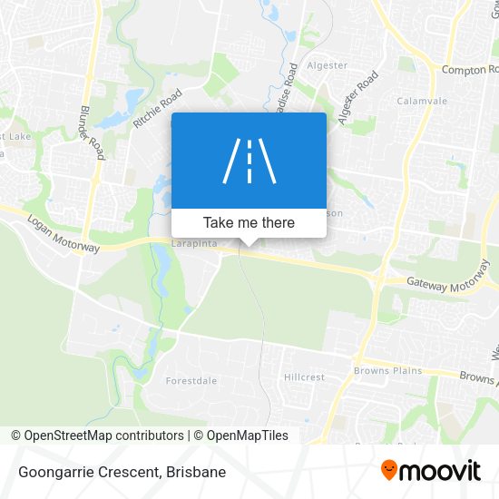 Goongarrie Crescent map