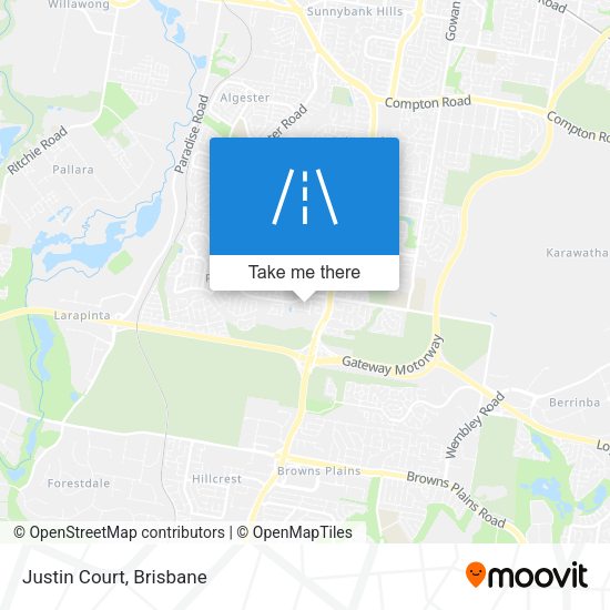 Justin Court map