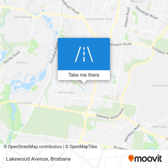 Lakewood Avenue map
