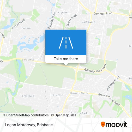 Logan Motorway map