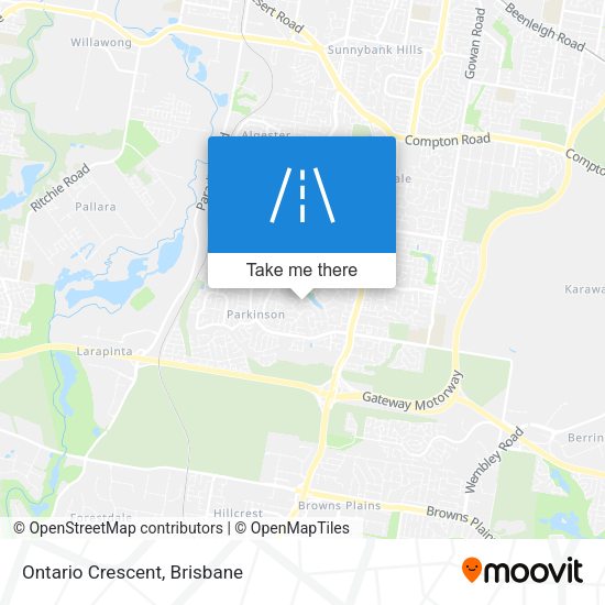 Ontario Crescent map
