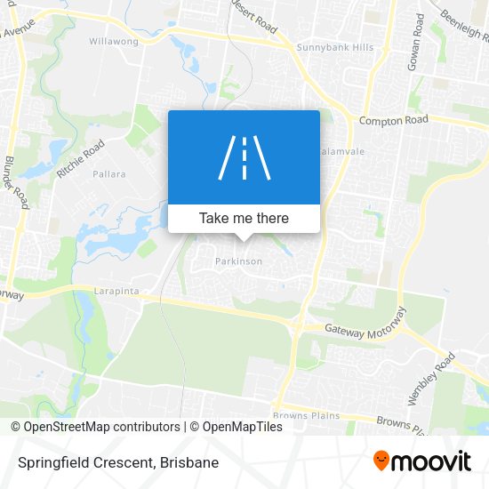 Springfield Crescent map