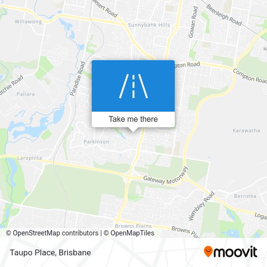 Taupo Place map