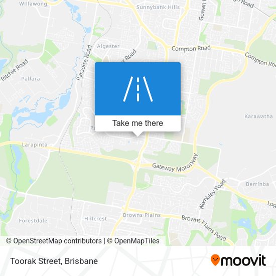 Toorak Street map