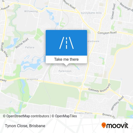 Tynon Close map