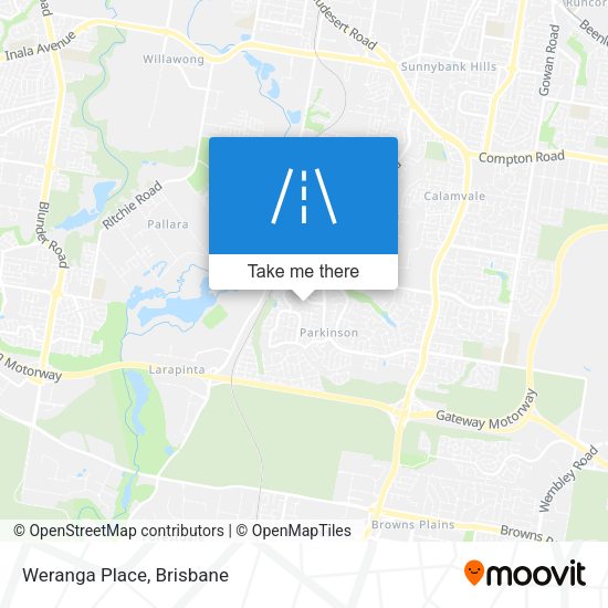Weranga Place map