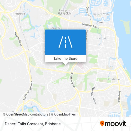 Desert Falls Crescent map