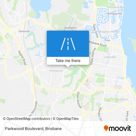 Parkwood Boulevard map