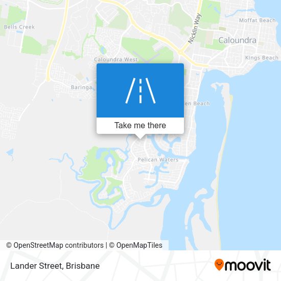 Lander Street map