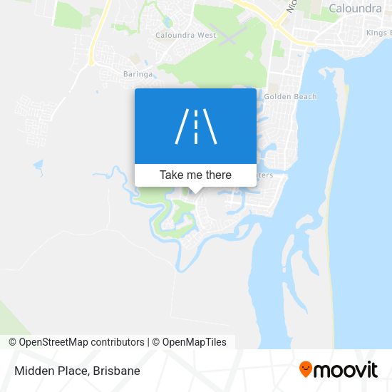 Midden Place map
