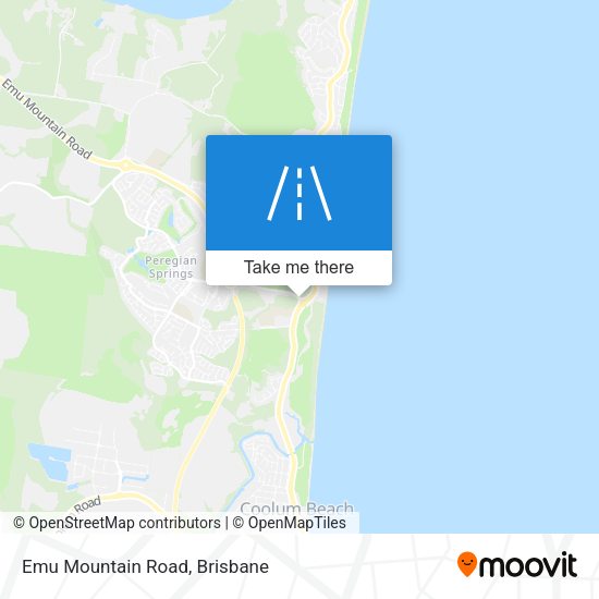 Emu Mountain Road map