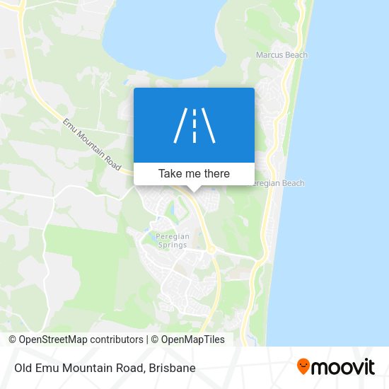 Old Emu Mountain Road map