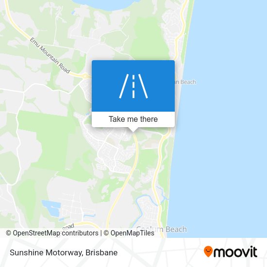 Sunshine Motorway map