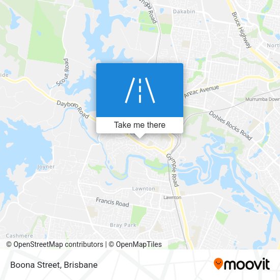 Boona Street map