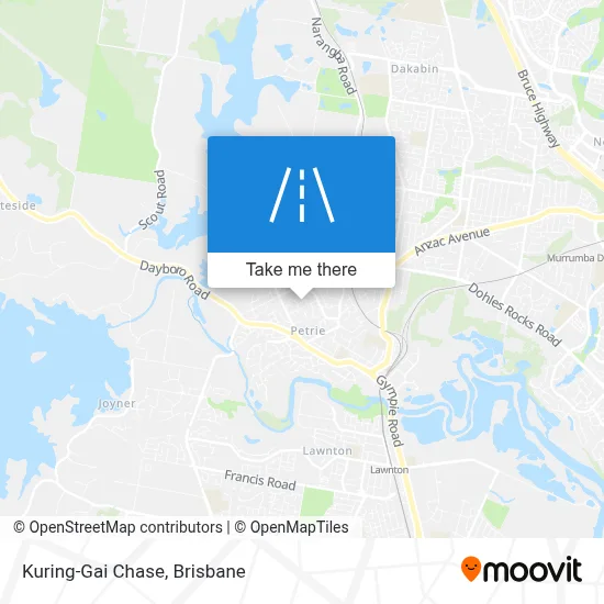 Mapa Kuring-Gai Chase