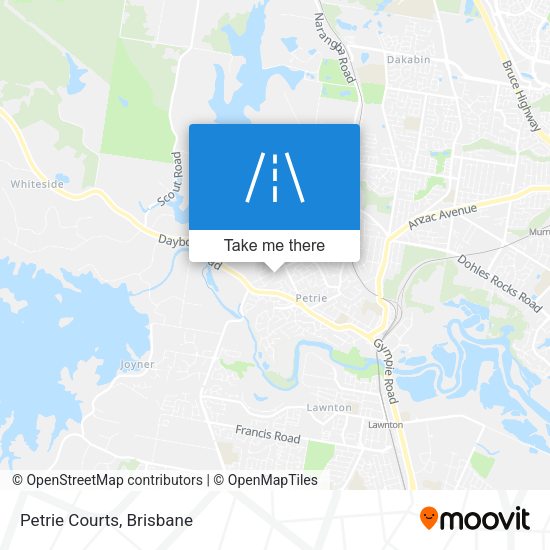 Petrie Courts map