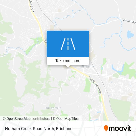 Hotham Creek Road North map
