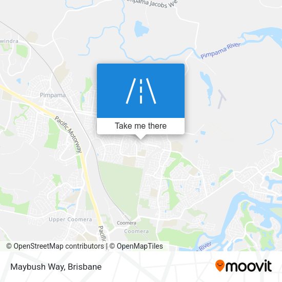 Maybush Way map