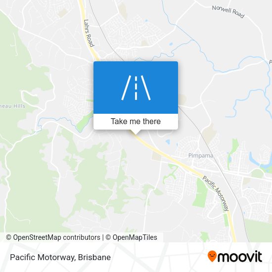 Pacific Motorway map