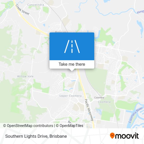 Southern Lights Drive map