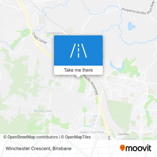 Winchester Crescent map