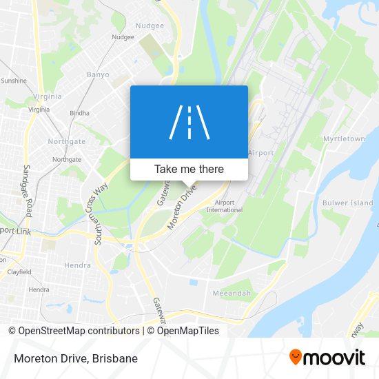 Moreton Drive map