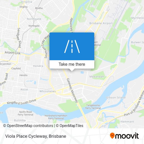 Viola Place Cycleway map