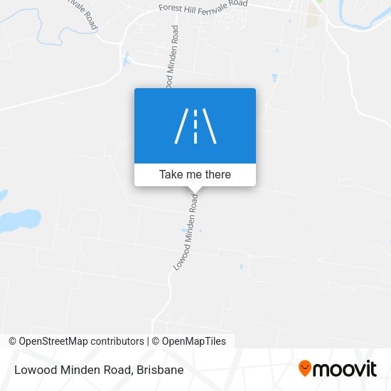 Lowood Minden Road map