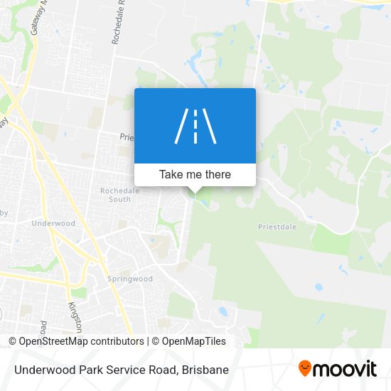 Underwood Park Service Road map
