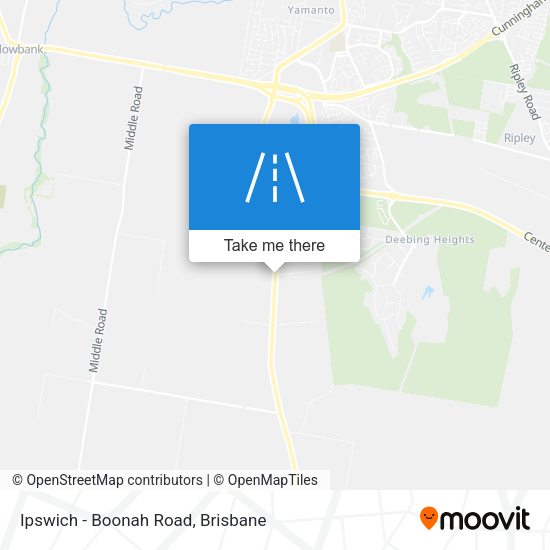 Ipswich - Boonah Road map