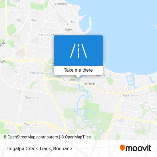 Tingalpa Creek Track map