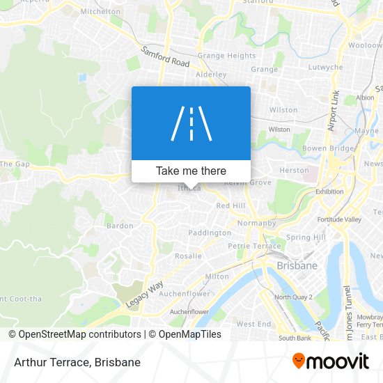 Arthur Terrace map
