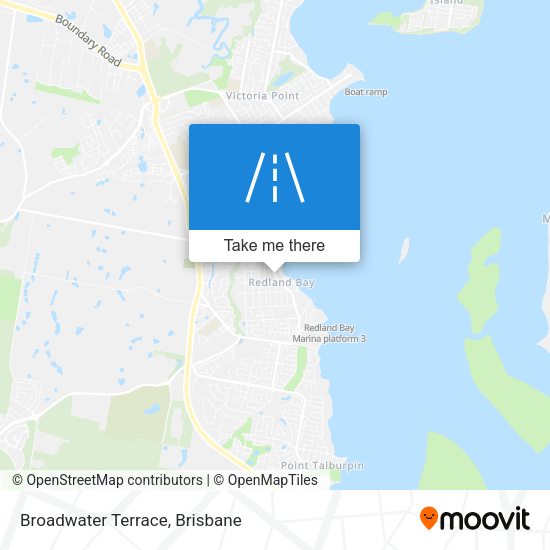 Broadwater Terrace map