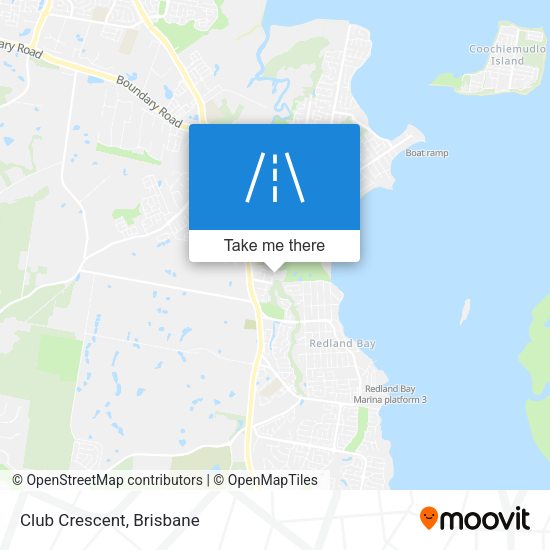 Club Crescent map