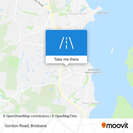 Gordon Road map