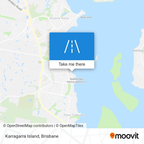 Karragarra Island map