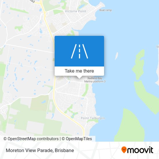 Moreton View Parade map